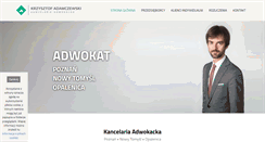 Desktop Screenshot of adwokat-adamczewski.pl