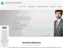 Tablet Screenshot of adwokat-adamczewski.pl